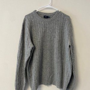 Grey J.Crew Cashmere Crewneck Sweater (L)
